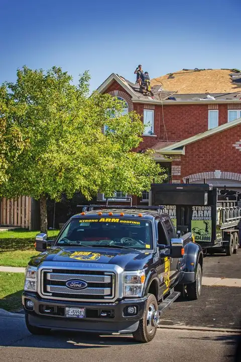Strong Arm Roofing project — roof detail
