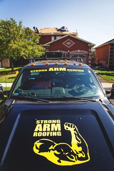 Strong Arm Roofing project — roof detail